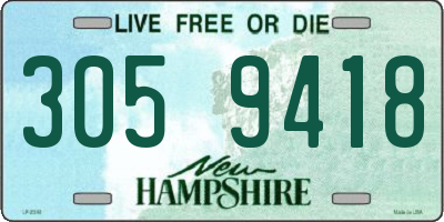NH license plate 3059418