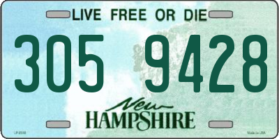 NH license plate 3059428