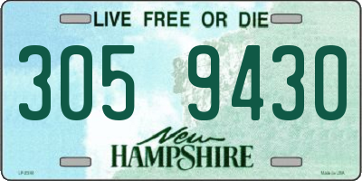 NH license plate 3059430