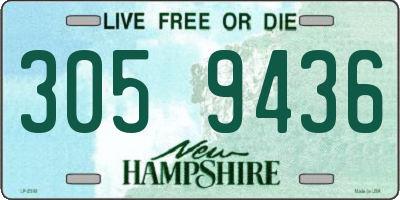 NH license plate 3059436