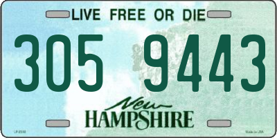 NH license plate 3059443