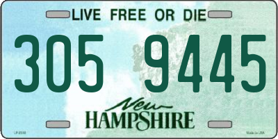 NH license plate 3059445