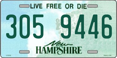 NH license plate 3059446