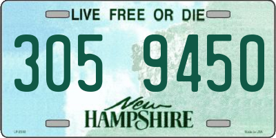NH license plate 3059450
