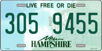 NH license plate 3059455