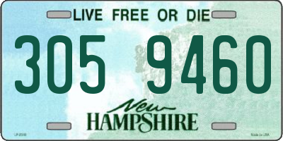 NH license plate 3059460