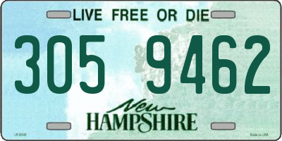 NH license plate 3059462