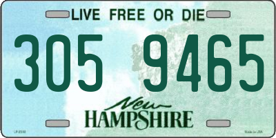 NH license plate 3059465