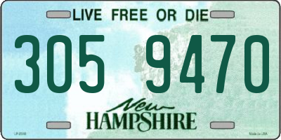 NH license plate 3059470
