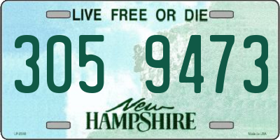 NH license plate 3059473