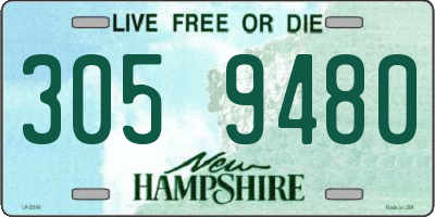 NH license plate 3059480