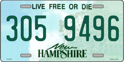 NH license plate 3059496