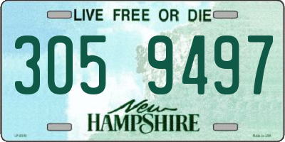 NH license plate 3059497