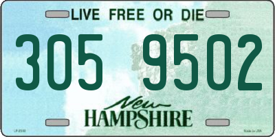 NH license plate 3059502