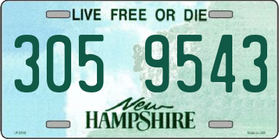NH license plate 3059543