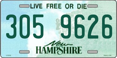 NH license plate 3059626