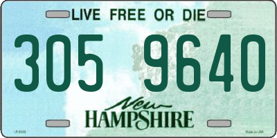 NH license plate 3059640