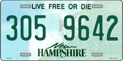 NH license plate 3059642