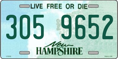 NH license plate 3059652