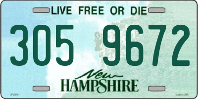 NH license plate 3059672