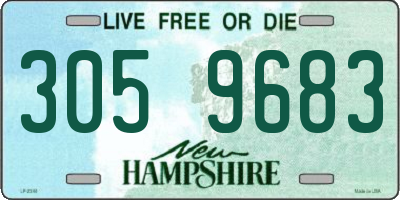 NH license plate 3059683