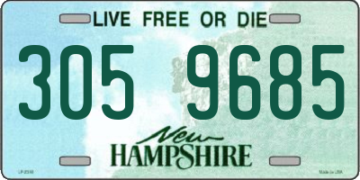 NH license plate 3059685