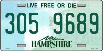 NH license plate 3059689