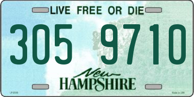 NH license plate 3059710