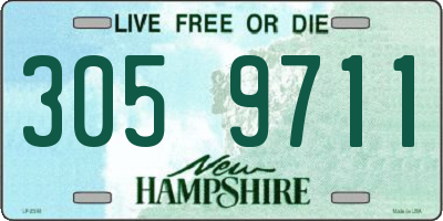 NH license plate 3059711