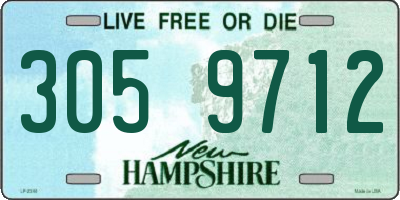 NH license plate 3059712