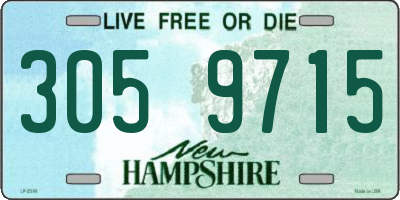 NH license plate 3059715