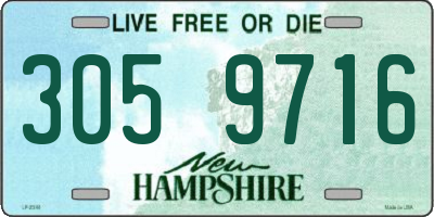 NH license plate 3059716