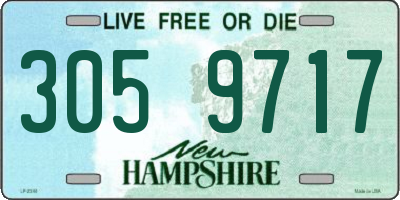 NH license plate 3059717
