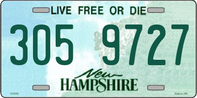 NH license plate 3059727