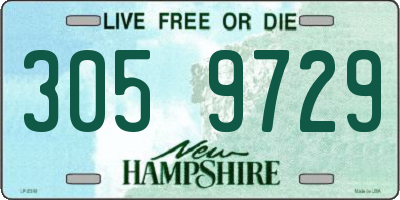 NH license plate 3059729