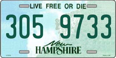 NH license plate 3059733