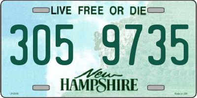 NH license plate 3059735