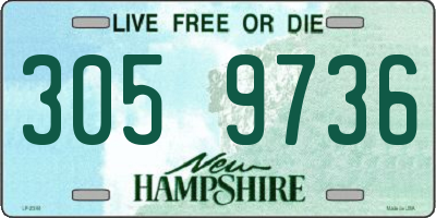 NH license plate 3059736