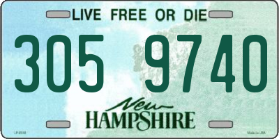 NH license plate 3059740