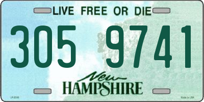 NH license plate 3059741