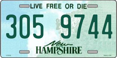 NH license plate 3059744