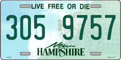NH license plate 3059757