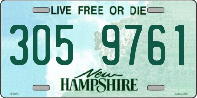 NH license plate 3059761