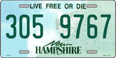 NH license plate 3059767