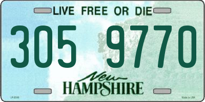 NH license plate 3059770