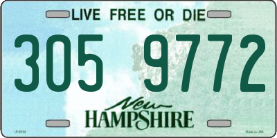 NH license plate 3059772