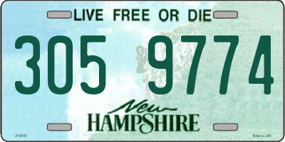 NH license plate 3059774