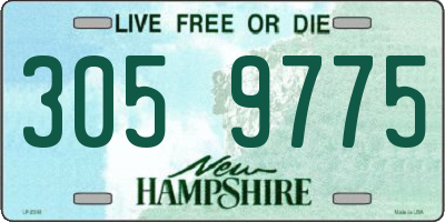 NH license plate 3059775
