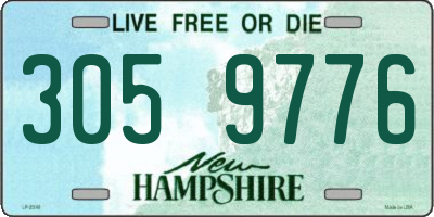 NH license plate 3059776
