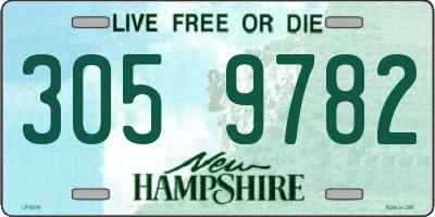 NH license plate 3059782